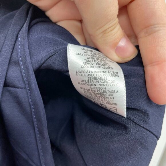 Sam Edelman Navy blue buttoned romper 3/4  sleeve - Picture 8 of 15